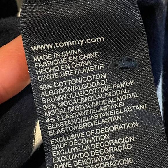 Tommy Hilfiger Striped Navy & White Short Roll Sleeve Dress, Nautical, XL - Picture 5 of 9